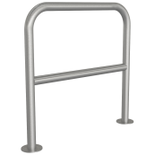 Stainless steel hoop |  48 mm | for casting in concrete | with cross bar | total width 800 mm | To be fixed by plugs